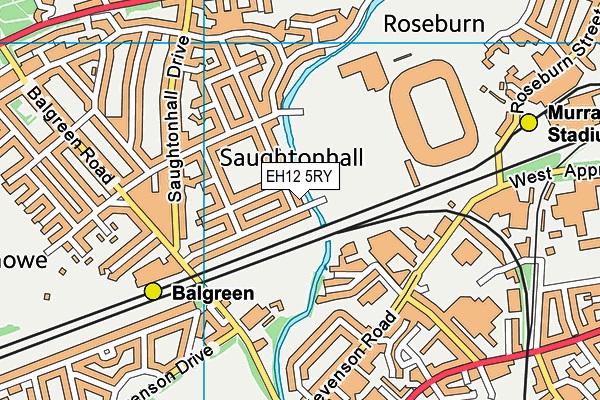 EH12 5RY map - OS VectorMap District (Ordnance Survey) EH12 5RY map - OS VectorMap District (Ordnance Survey)