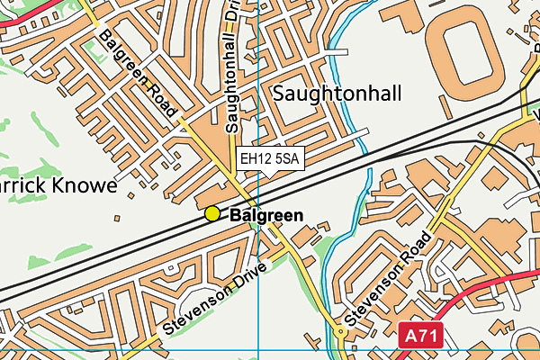 EH12 5SA map - OS VectorMap District (Ordnance Survey) EH12 5SA map - OS VectorMap District (Ordnance Survey)