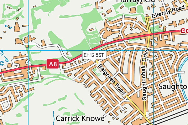 EH12 5ST map - OS VectorMap District (Ordnance Survey) EH12 5ST map - OS VectorMap District (Ordnance Survey)