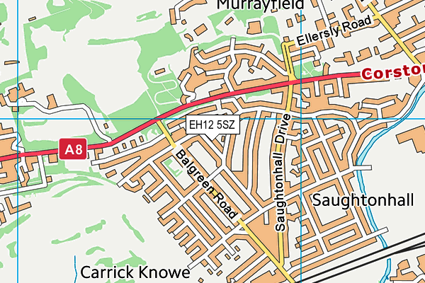 EH12 5SZ map - OS VectorMap District (Ordnance Survey) EH12 5SZ map - OS VectorMap District (Ordnance Survey)