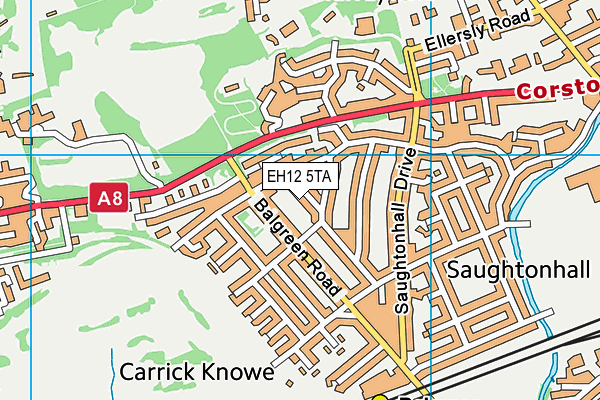 EH12 5TA map - OS VectorMap District (Ordnance Survey) EH12 5TA map - OS VectorMap District (Ordnance Survey)