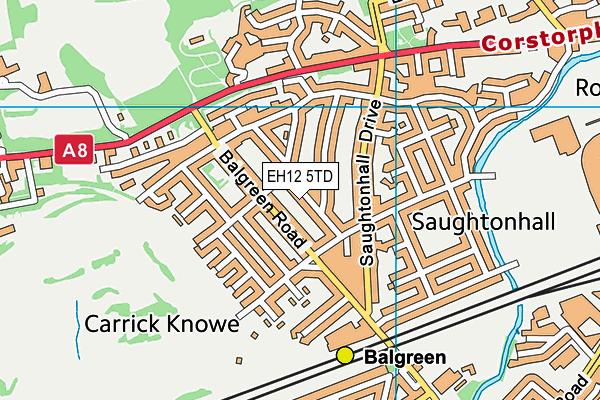 EH12 5TD map - OS VectorMap District (Ordnance Survey) EH12 5TD map - OS VectorMap District (Ordnance Survey)