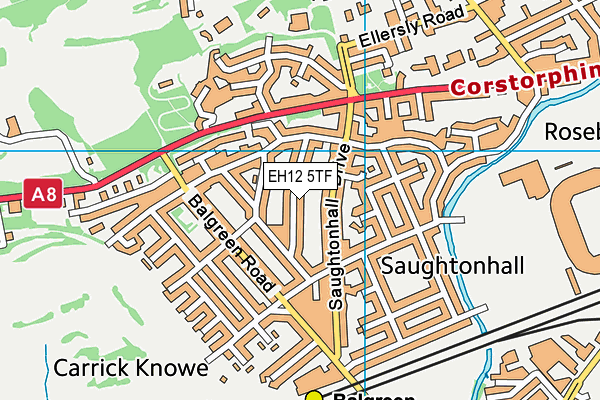 EH12 5TF map - OS VectorMap District (Ordnance Survey) EH12 5TF map - OS VectorMap District (Ordnance Survey)
