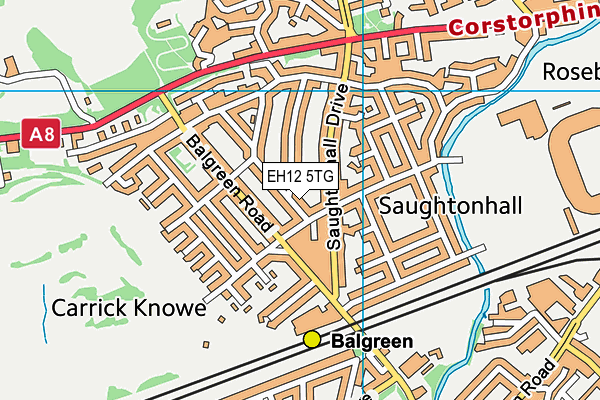 EH12 5TG map - OS VectorMap District (Ordnance Survey) EH12 5TG map - OS VectorMap District (Ordnance Survey)