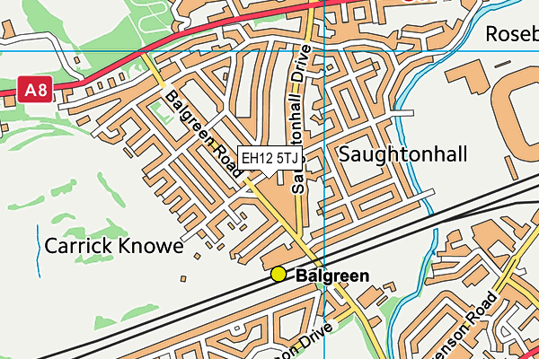 EH12 5TJ map - OS VectorMap District (Ordnance Survey) EH12 5TJ map - OS VectorMap District (Ordnance Survey)