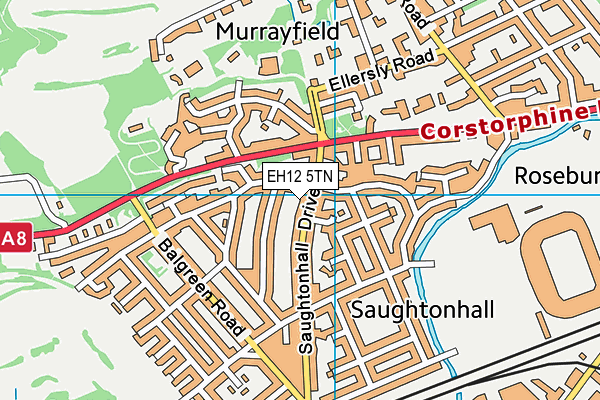 EH12 5TN map - OS VectorMap District (Ordnance Survey) EH12 5TN map - OS VectorMap District (Ordnance Survey)