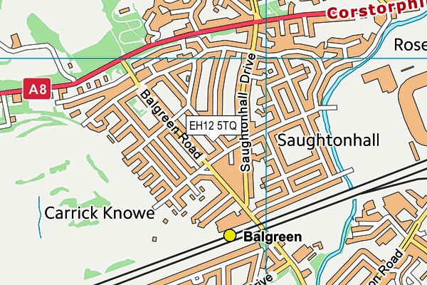 EH12 5TQ map - OS VectorMap District (Ordnance Survey) EH12 5TQ map - OS VectorMap District (Ordnance Survey)