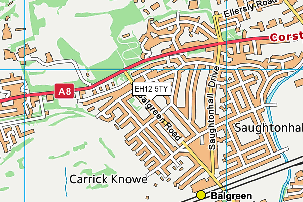 EH12 5TY map - OS VectorMap District (Ordnance Survey) EH12 5TY map - OS VectorMap District (Ordnance Survey)