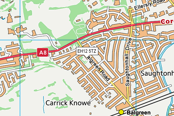 EH12 5TZ map - OS VectorMap District (Ordnance Survey) EH12 5TZ map - OS VectorMap District (Ordnance Survey)