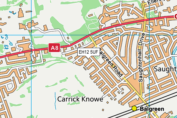 EH12 5UF map - OS VectorMap District (Ordnance Survey) EH12 5UF map - OS VectorMap District (Ordnance Survey)
