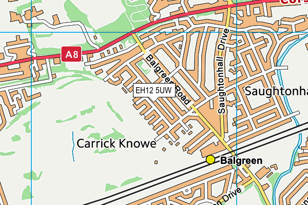 EH12 5UW map - OS VectorMap District (Ordnance Survey) EH12 5UW map - OS VectorMap District (Ordnance Survey)