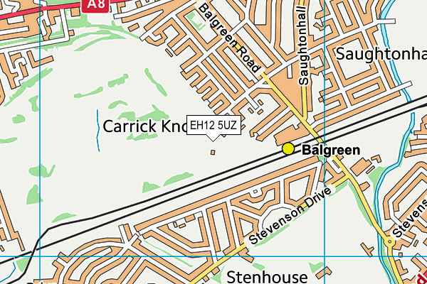 EH12 5UZ map - OS VectorMap District (Ordnance Survey) EH12 5UZ map - OS VectorMap District (Ordnance Survey)