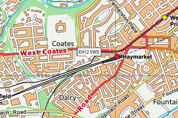 EH12 5WS map - OS VectorMap District (Ordnance Survey) EH12 5WS map - OS VectorMap District (Ordnance Survey)