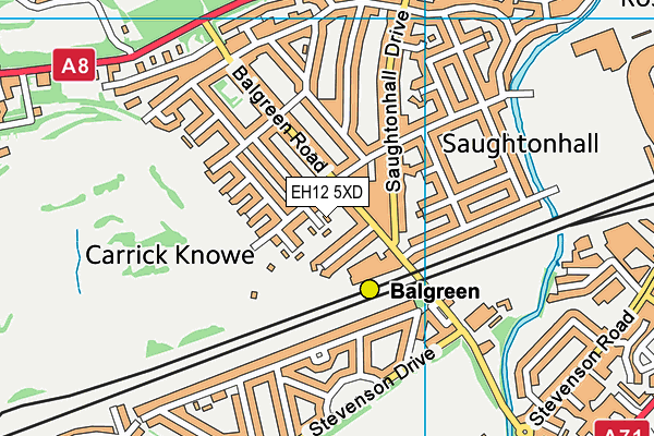 EH12 5XD map - OS VectorMap District (Ordnance Survey) EH12 5XD map - OS VectorMap District (Ordnance Survey)