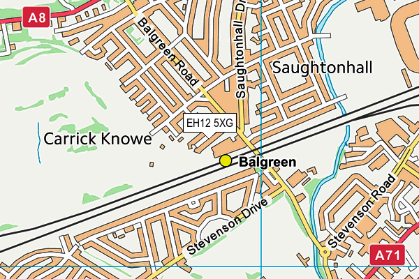 EH12 5XG map - OS VectorMap District (Ordnance Survey) EH12 5XG map - OS VectorMap District (Ordnance Survey)