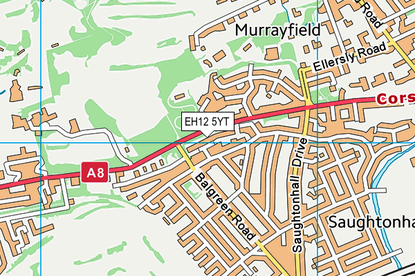 EH12 5YT map - OS VectorMap District (Ordnance Survey) EH12 5YT map - OS VectorMap District (Ordnance Survey)
