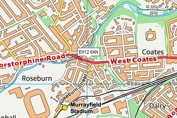 EH12 6AN map - OS VectorMap District (Ordnance Survey) EH12 6AN map - OS VectorMap District (Ordnance Survey)