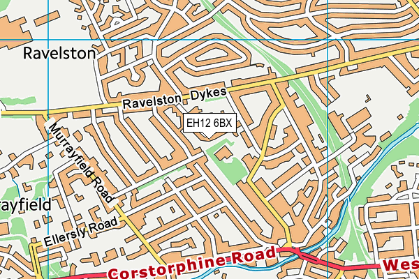 EH12 6BX map - OS VectorMap District (Ordnance Survey) EH12 6BX map - OS VectorMap District (Ordnance Survey)