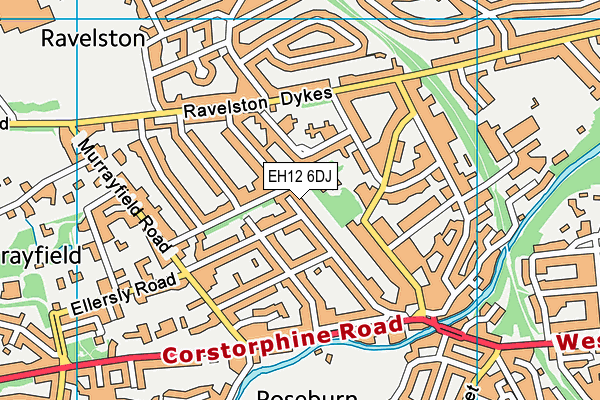 EH12 6DJ map - OS VectorMap District (Ordnance Survey) EH12 6DJ map - OS VectorMap District (Ordnance Survey)