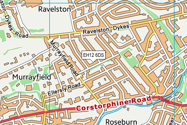 EH12 6DS map - OS VectorMap District (Ordnance Survey)