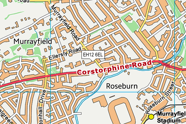 EH12 6EL map - OS VectorMap District (Ordnance Survey) EH12 6EL map - OS VectorMap District (Ordnance Survey)
