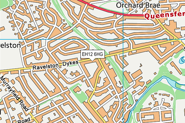 EH12 6HG map - OS VectorMap District (Ordnance Survey) EH12 6HG map - OS VectorMap District (Ordnance Survey)