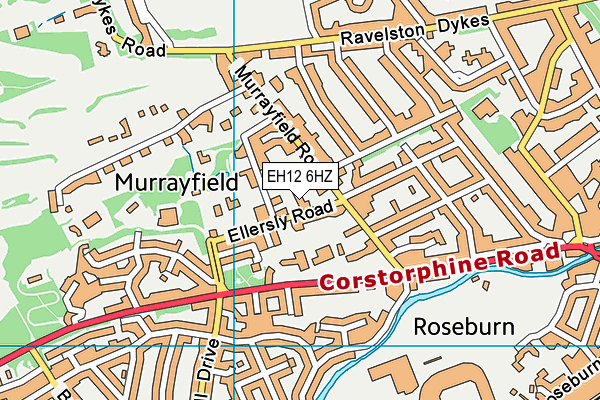 EH12 6HZ map - OS VectorMap District (Ordnance Survey) EH12 6HZ map - OS VectorMap District (Ordnance Survey)