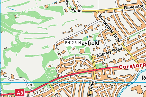 EH12 6JN map - OS VectorMap District (Ordnance Survey)