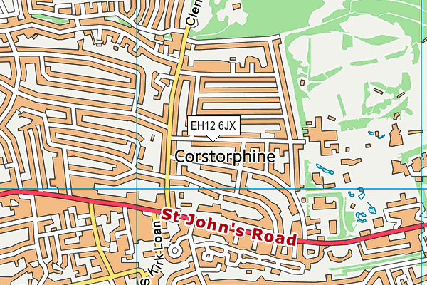 EH12 6JX map - OS VectorMap District (Ordnance Survey) EH12 6JX map - OS VectorMap District (Ordnance Survey)