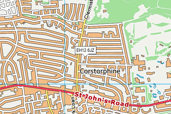 EH12 6JZ map - OS VectorMap District (Ordnance Survey) EH12 6JZ map - OS VectorMap District (Ordnance Survey)