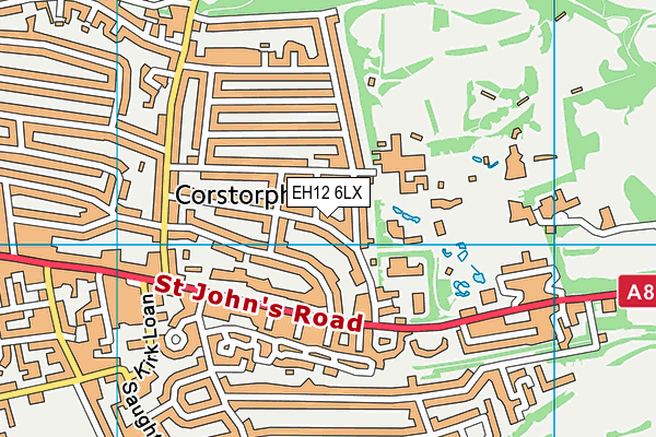EH12 6LX map - OS VectorMap District (Ordnance Survey)