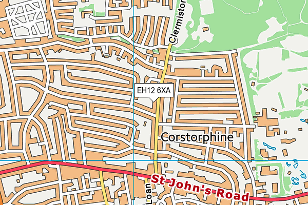 EH12 6XA map - OS VectorMap District (Ordnance Survey) EH12 6XA map - OS VectorMap District (Ordnance Survey)