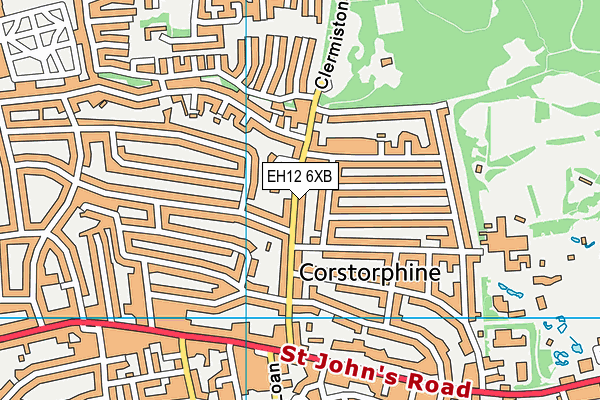 EH12 6XB map - OS VectorMap District (Ordnance Survey) EH12 6XB map - OS VectorMap District (Ordnance Survey)