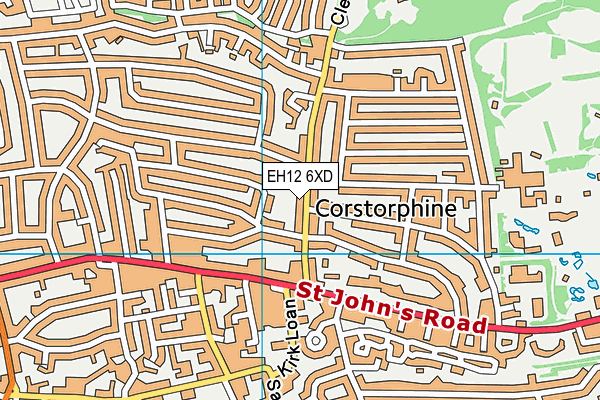 EH12 6XD map - OS VectorMap District (Ordnance Survey) EH12 6XD map - OS VectorMap District (Ordnance Survey)