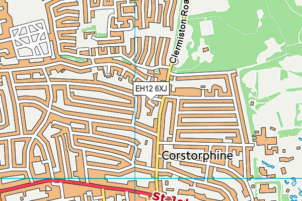 EH12 6XJ map - OS VectorMap District (Ordnance Survey) EH12 6XJ map - OS VectorMap District (Ordnance Survey)