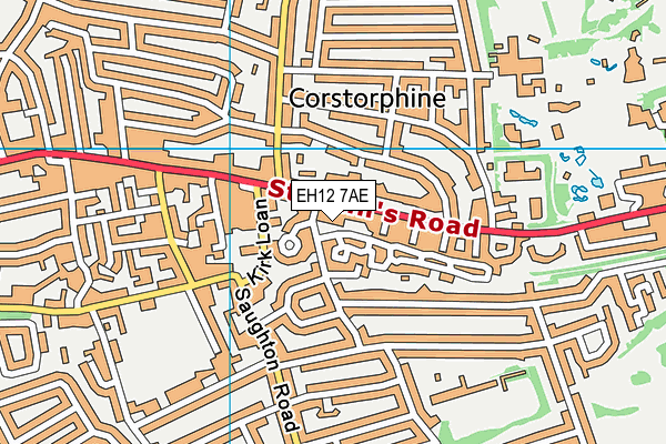 EH12 7AE map - OS VectorMap District (Ordnance Survey) EH12 7AE map - OS VectorMap District (Ordnance Survey)