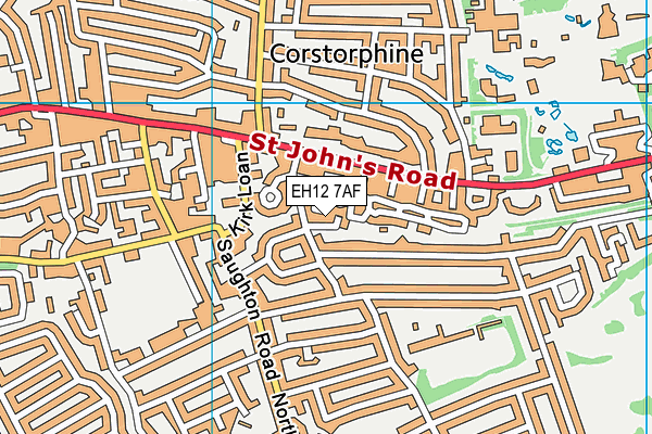 EH12 7AF map - OS VectorMap District (Ordnance Survey) EH12 7AF map - OS VectorMap District (Ordnance Survey)