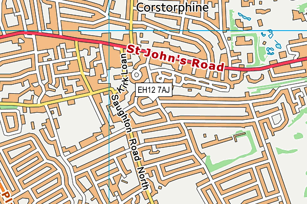 EH12 7AJ map - OS VectorMap District (Ordnance Survey) EH12 7AJ map - OS VectorMap District (Ordnance Survey)