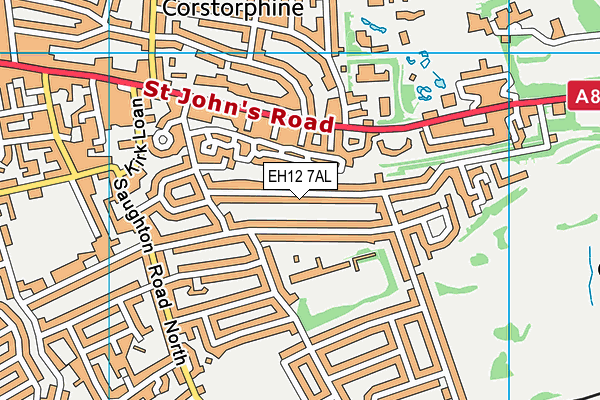 EH12 7AL map - OS VectorMap District (Ordnance Survey) EH12 7AL map - OS VectorMap District (Ordnance Survey)