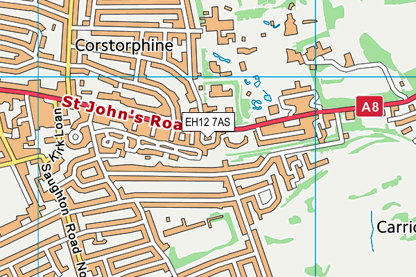 EH12 7AS map - OS VectorMap District (Ordnance Survey) EH12 7AS map - OS VectorMap District (Ordnance Survey)