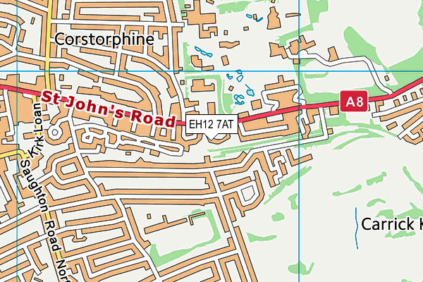EH12 7AT map - OS VectorMap District (Ordnance Survey) EH12 7AT map - OS VectorMap District (Ordnance Survey)