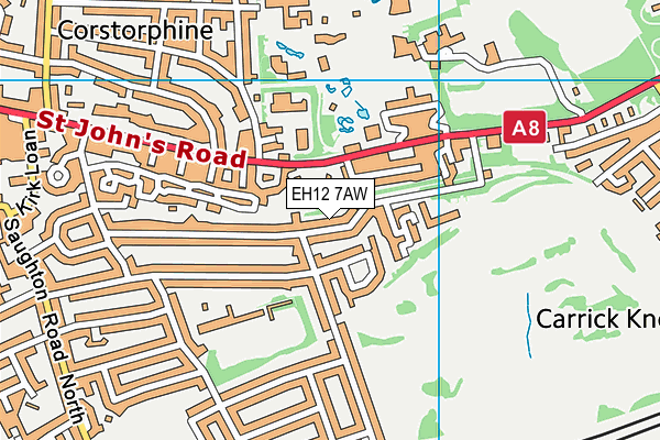 EH12 7AW map - OS VectorMap District (Ordnance Survey) EH12 7AW map - OS VectorMap District (Ordnance Survey)