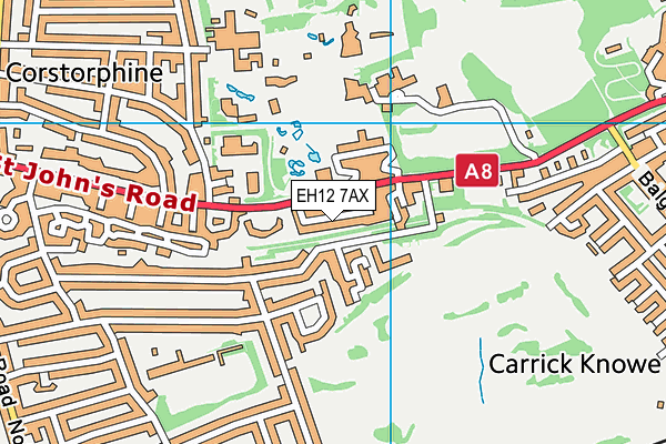 EH12 7AX map - OS VectorMap District (Ordnance Survey) EH12 7AX map - OS VectorMap District (Ordnance Survey)