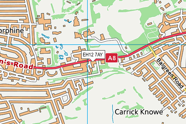 EH12 7AY map - OS VectorMap District (Ordnance Survey) EH12 7AY map - OS VectorMap District (Ordnance Survey)