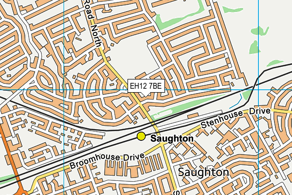 EH12 7BE map - OS VectorMap District (Ordnance Survey) EH12 7BE map - OS VectorMap District (Ordnance Survey)