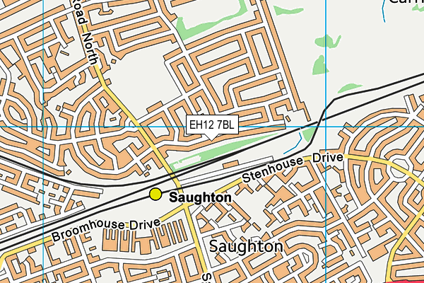 EH12 7BL map - OS VectorMap District (Ordnance Survey) EH12 7BL map - OS VectorMap District (Ordnance Survey)