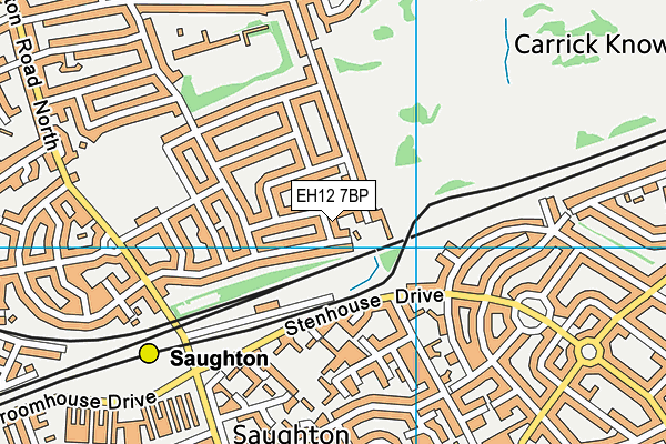 EH12 7BP map - OS VectorMap District (Ordnance Survey) EH12 7BP map - OS VectorMap District (Ordnance Survey)