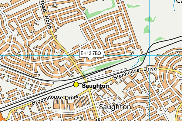 EH12 7BQ map - OS VectorMap District (Ordnance Survey) EH12 7BQ map - OS VectorMap District (Ordnance Survey)
