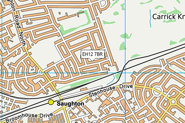 EH12 7BR map - OS VectorMap District (Ordnance Survey) EH12 7BR map - OS VectorMap District (Ordnance Survey)