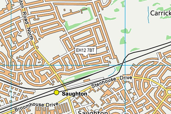 EH12 7BT map - OS VectorMap District (Ordnance Survey) EH12 7BT map - OS VectorMap District (Ordnance Survey)